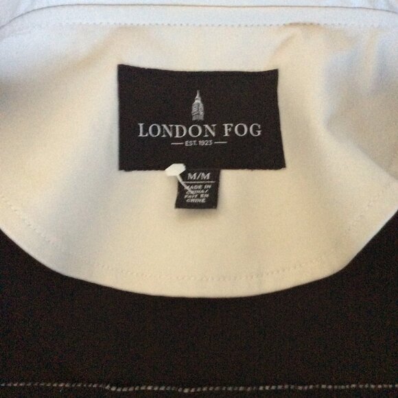 London Fog Classic Rain Trench Coat – Stone Ivory, Size M - Picture 4 of 6